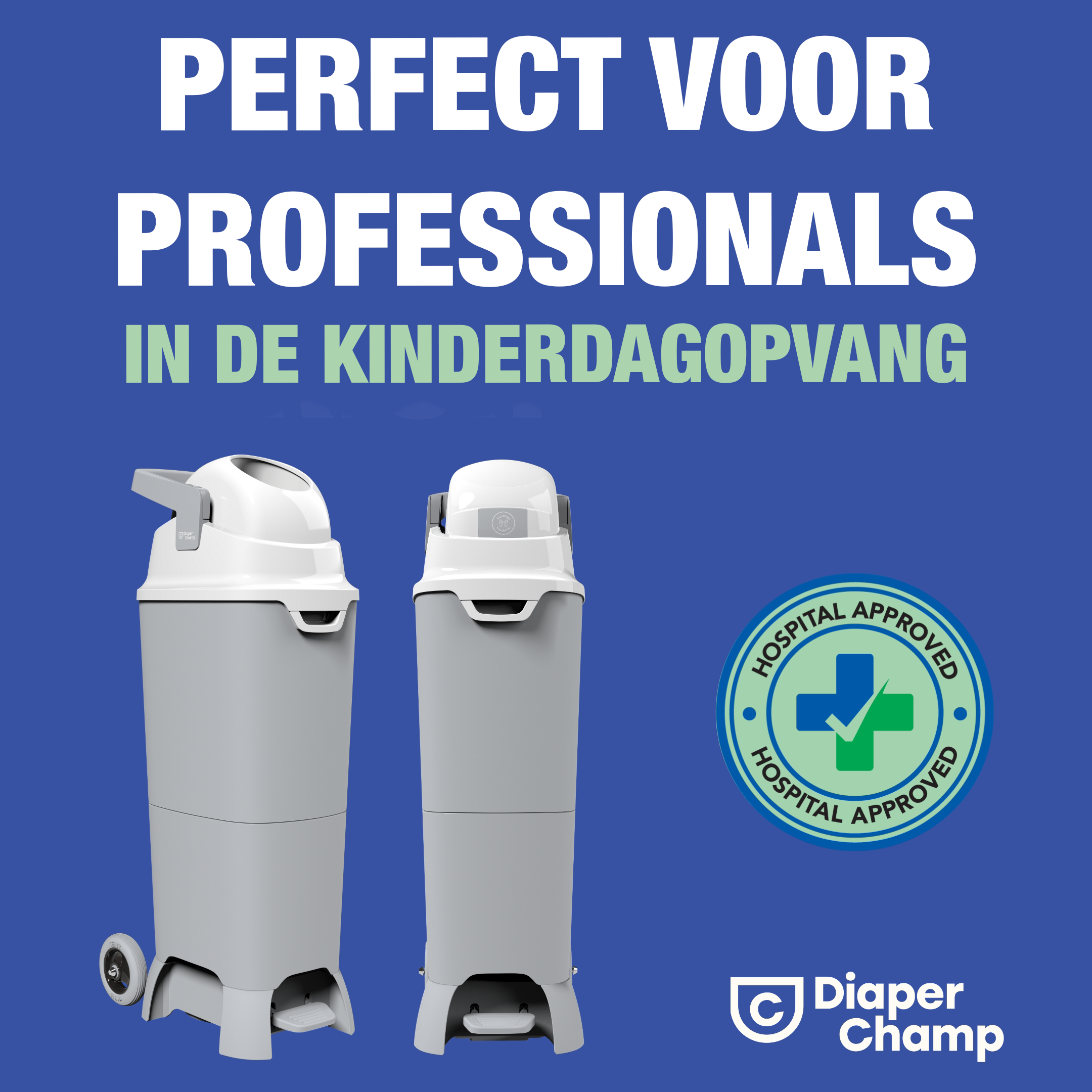 DiaperChamp ONE Maxi Handsfree Plus - Silver