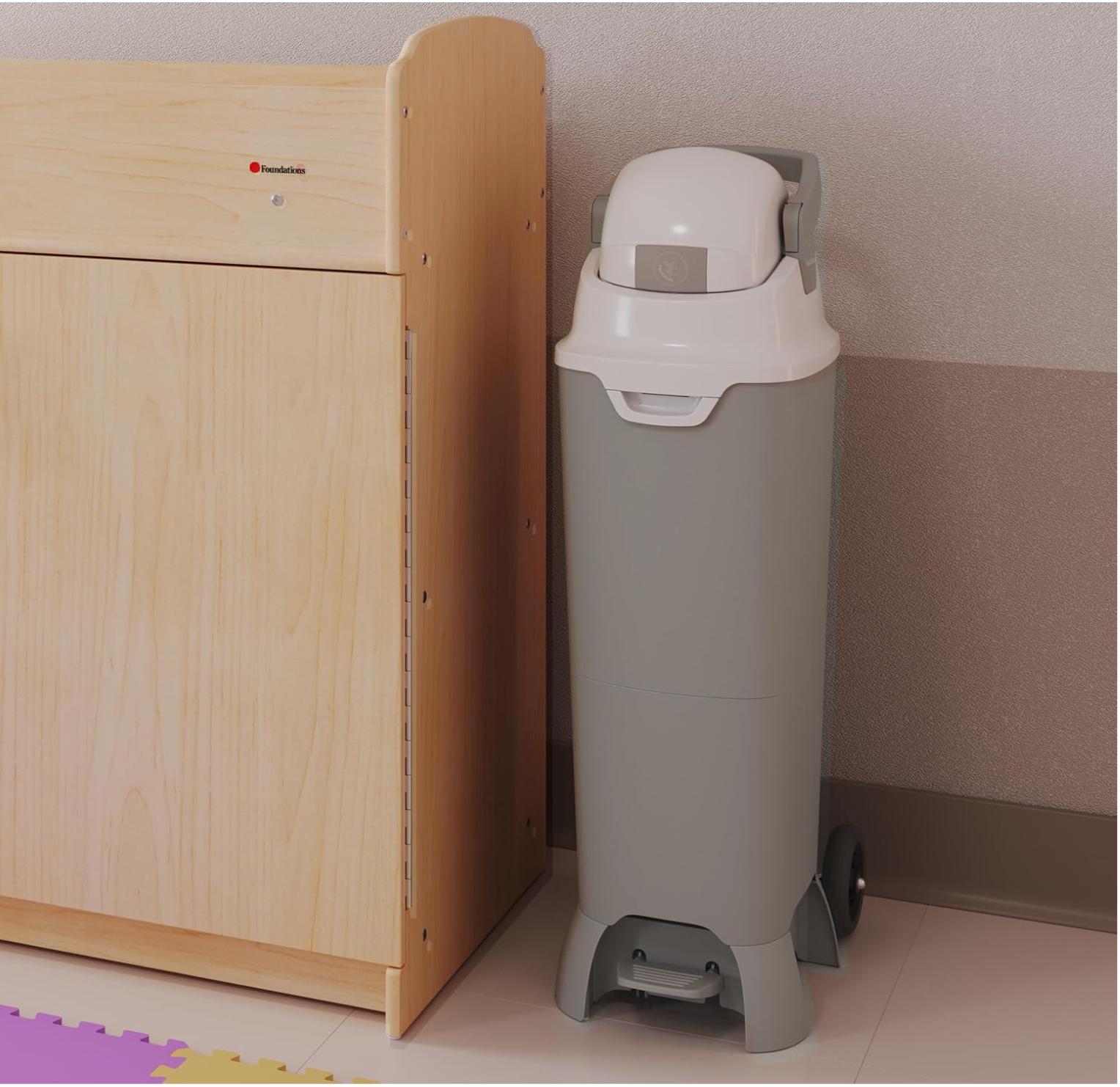 DiaperChamp ONE Maxi Handsfree Plus - Silver