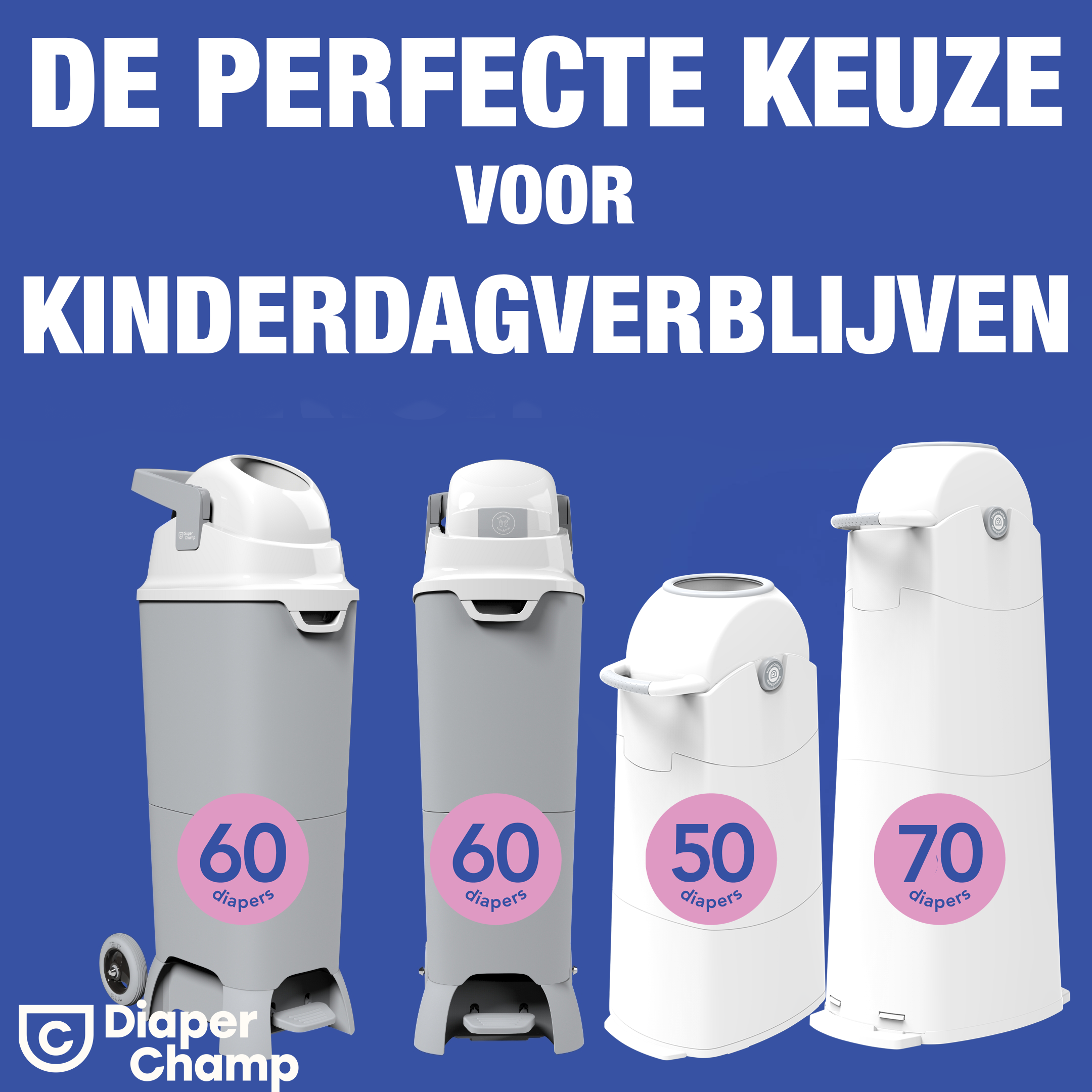 DiaperChamp ONE Maxi Handsfree Plus - Silver