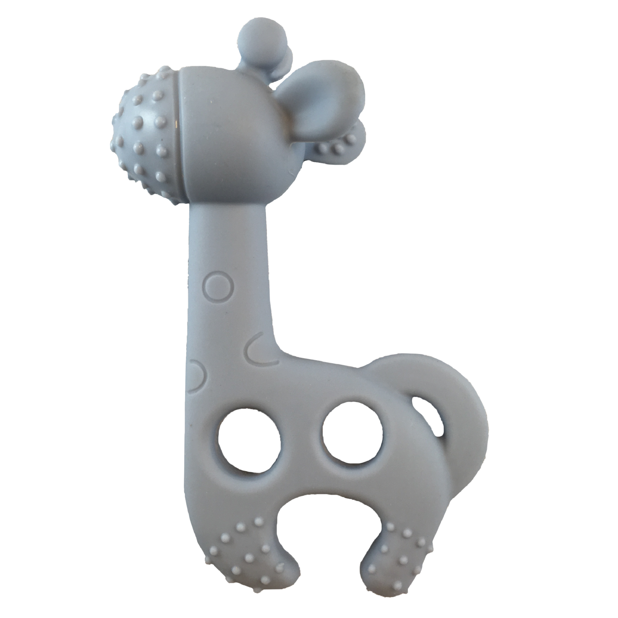 Teether Giraffe Blue Grey