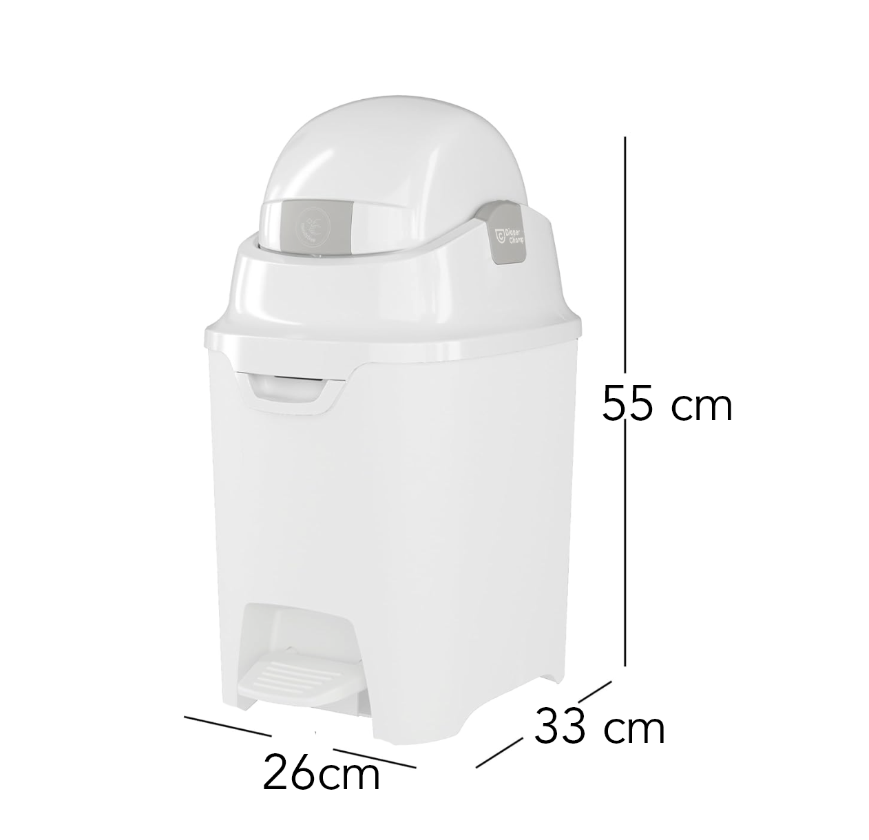 DiaperChamp ONE Handsfree Standard - White