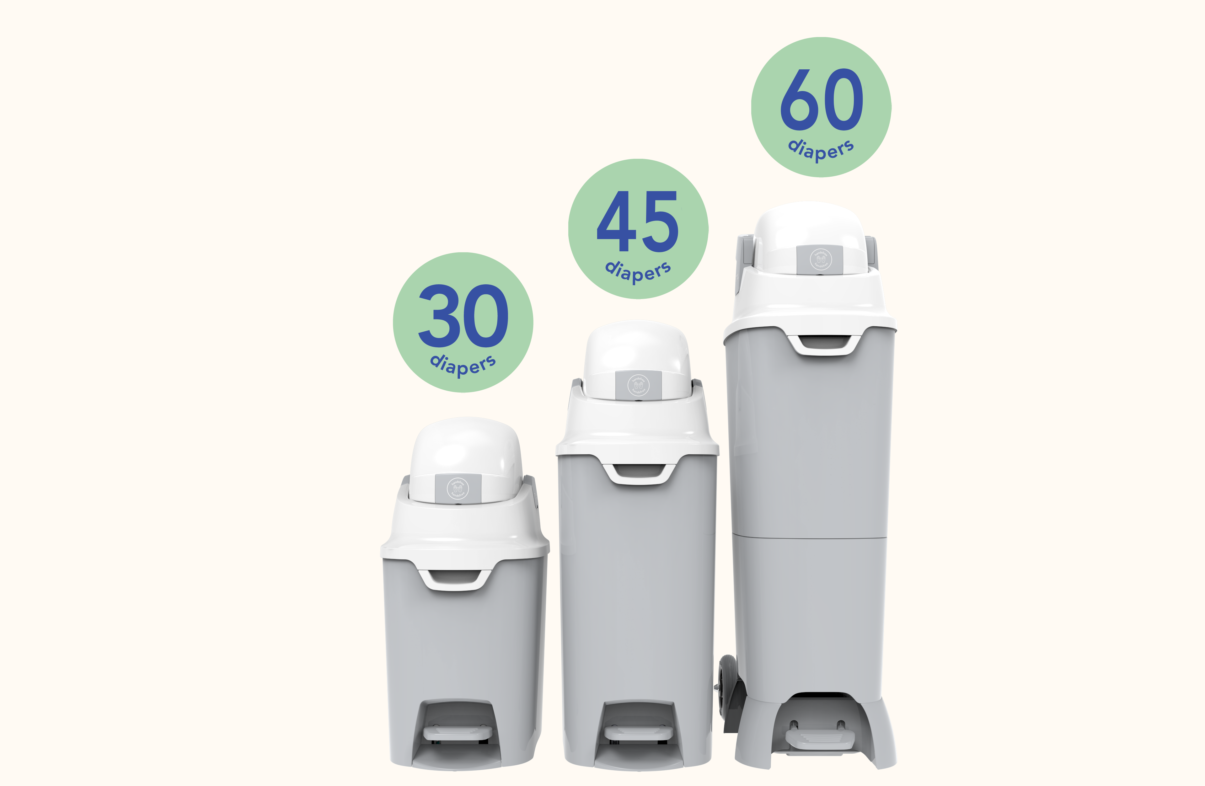 DiaperChamp ONE Handsfree Standard - Light Green