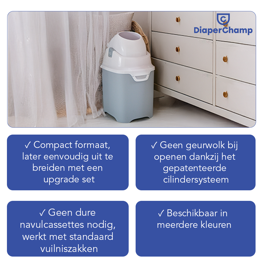 DiaperChamp ONE Standard - Silver