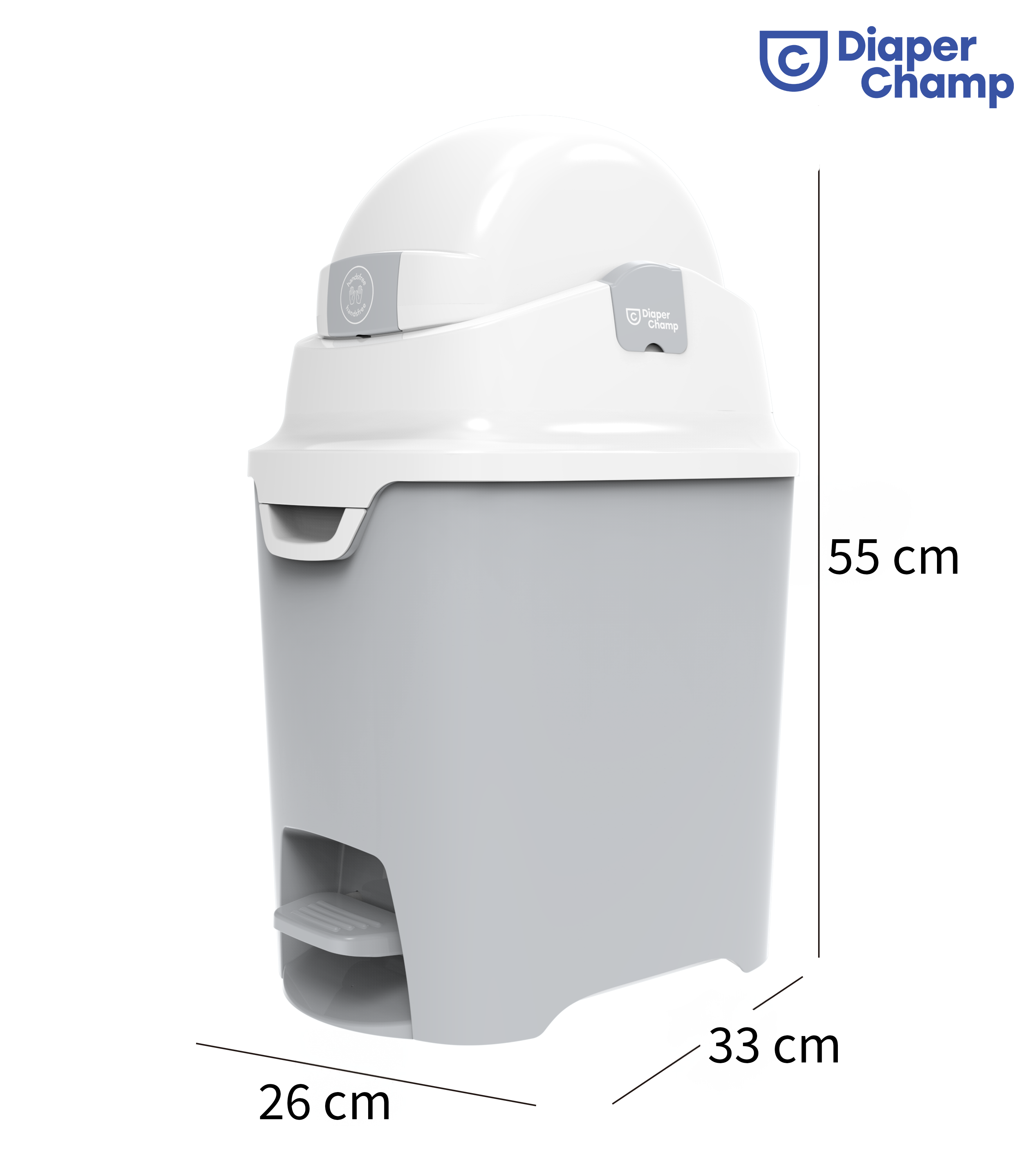 DiaperChamp ONE Handsfree Standard - Silver