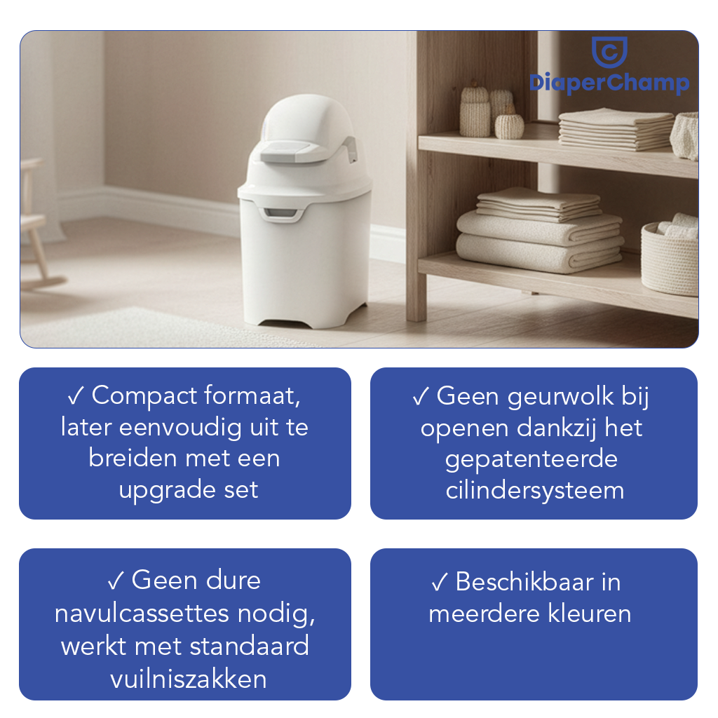 DiaperChamp ONE Standard - White
