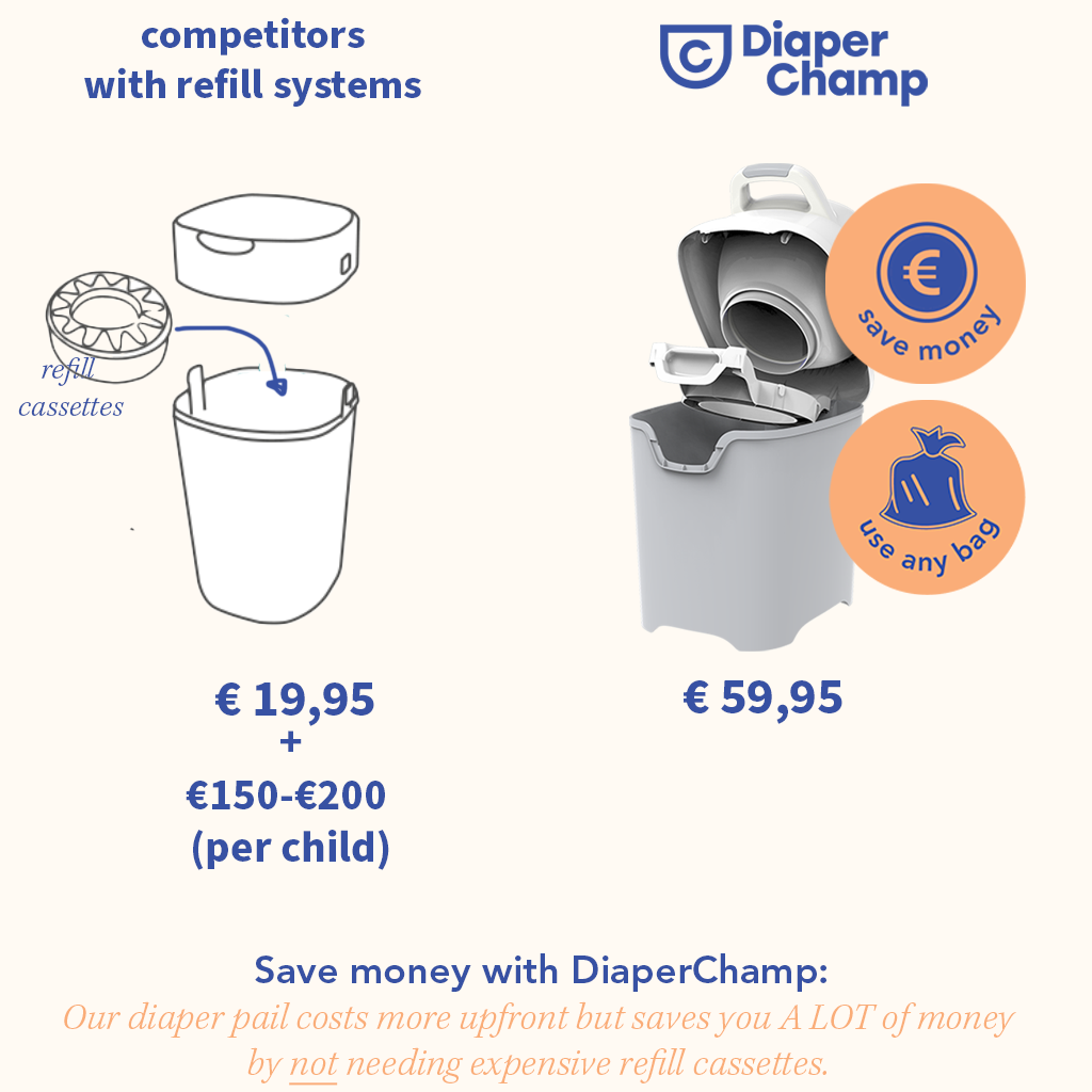 DiaperChamp ONE Handsfree - Clay Sand