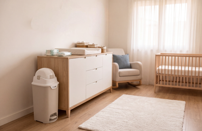 DiaperChamp ONE Handsfree Medium (Mains libres) - Sable argile (10 SACS ÉCO inclus gratuitement)