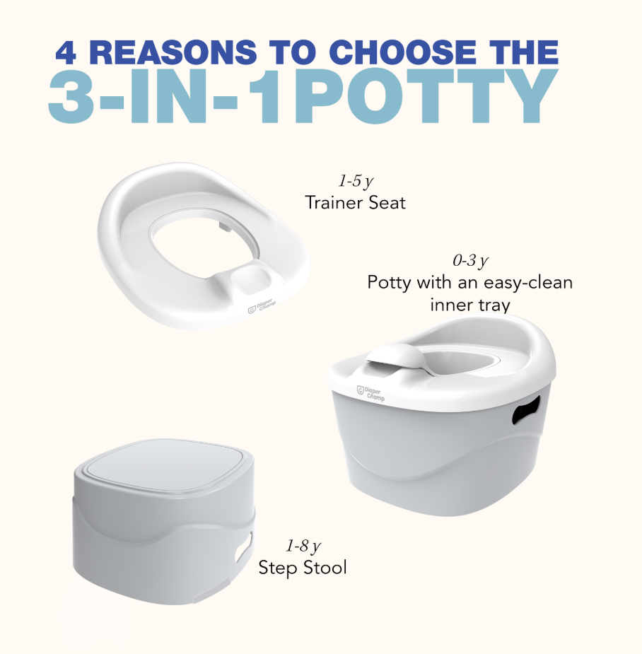 DiaperChamp 3-in-1 Potty - Light Green