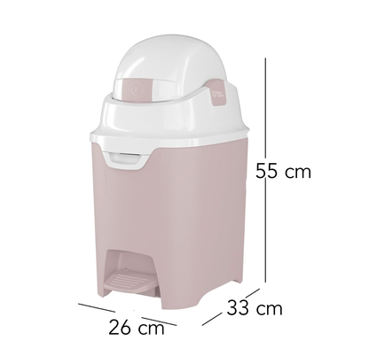 DiaperChamp ONE Handsfree Standard - Old Pink