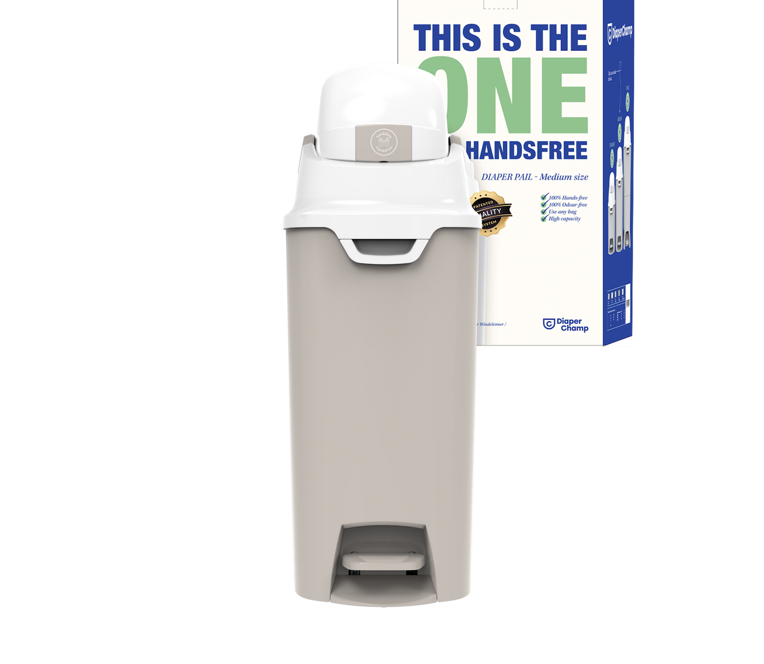 DiaperChamp ONE Handsfree Medium - Clay Sand