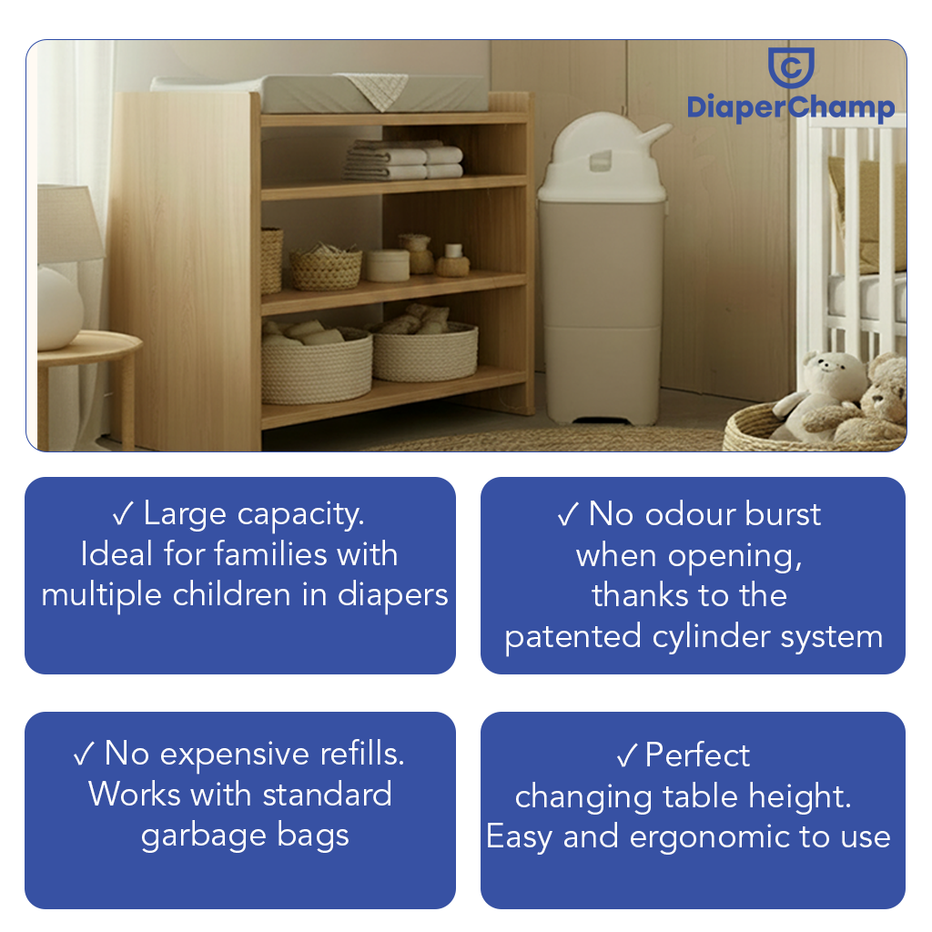 DiaperChamp ONE Upgrade Set (PAIL ONLY) - Clay Sand