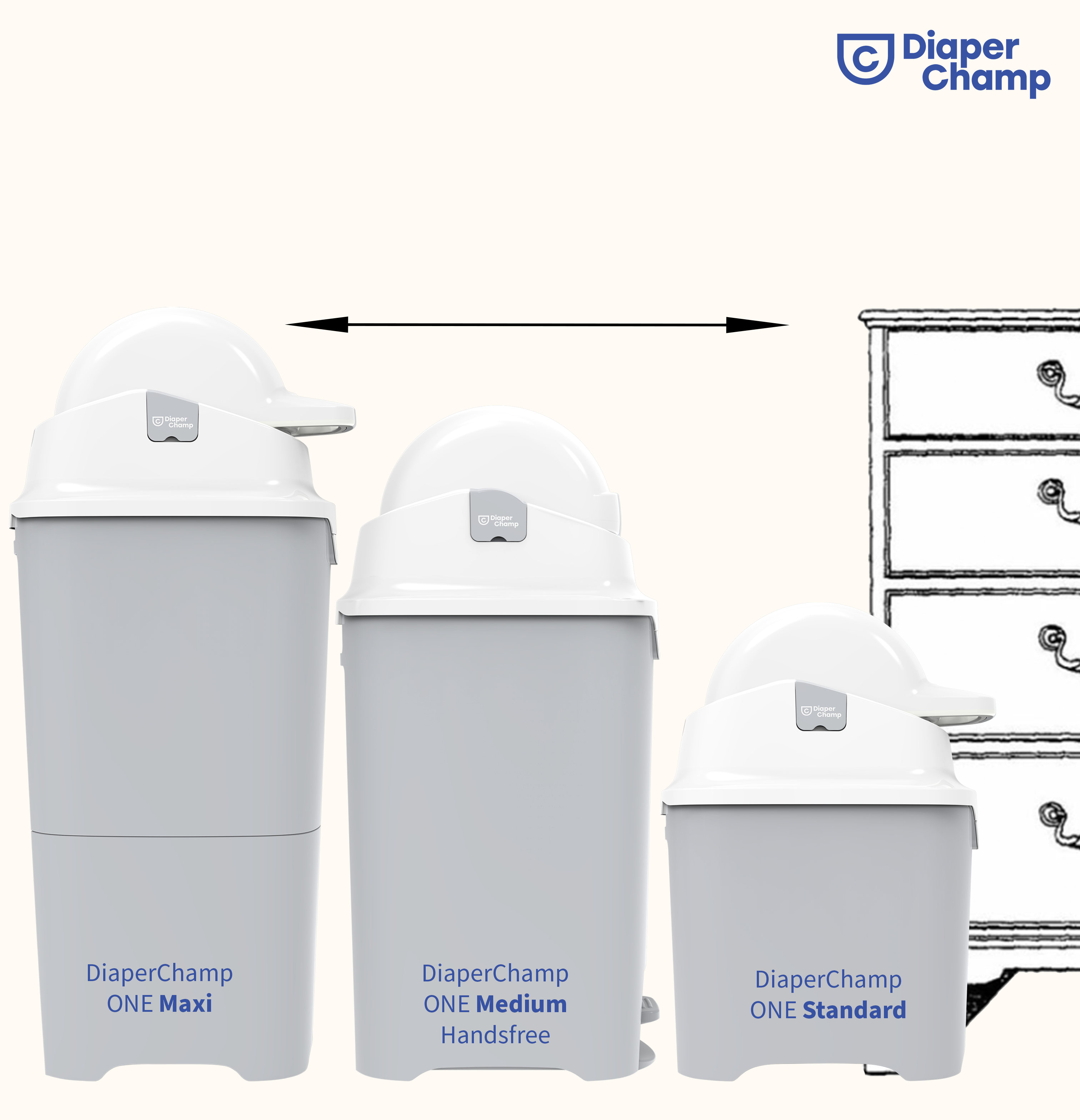 DiaperChamp One Standard - Clay Sand